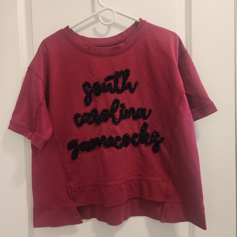 Stewart Simmons South Carolina Gamecocks Garnet Short Sleeve Sweatshirt M
